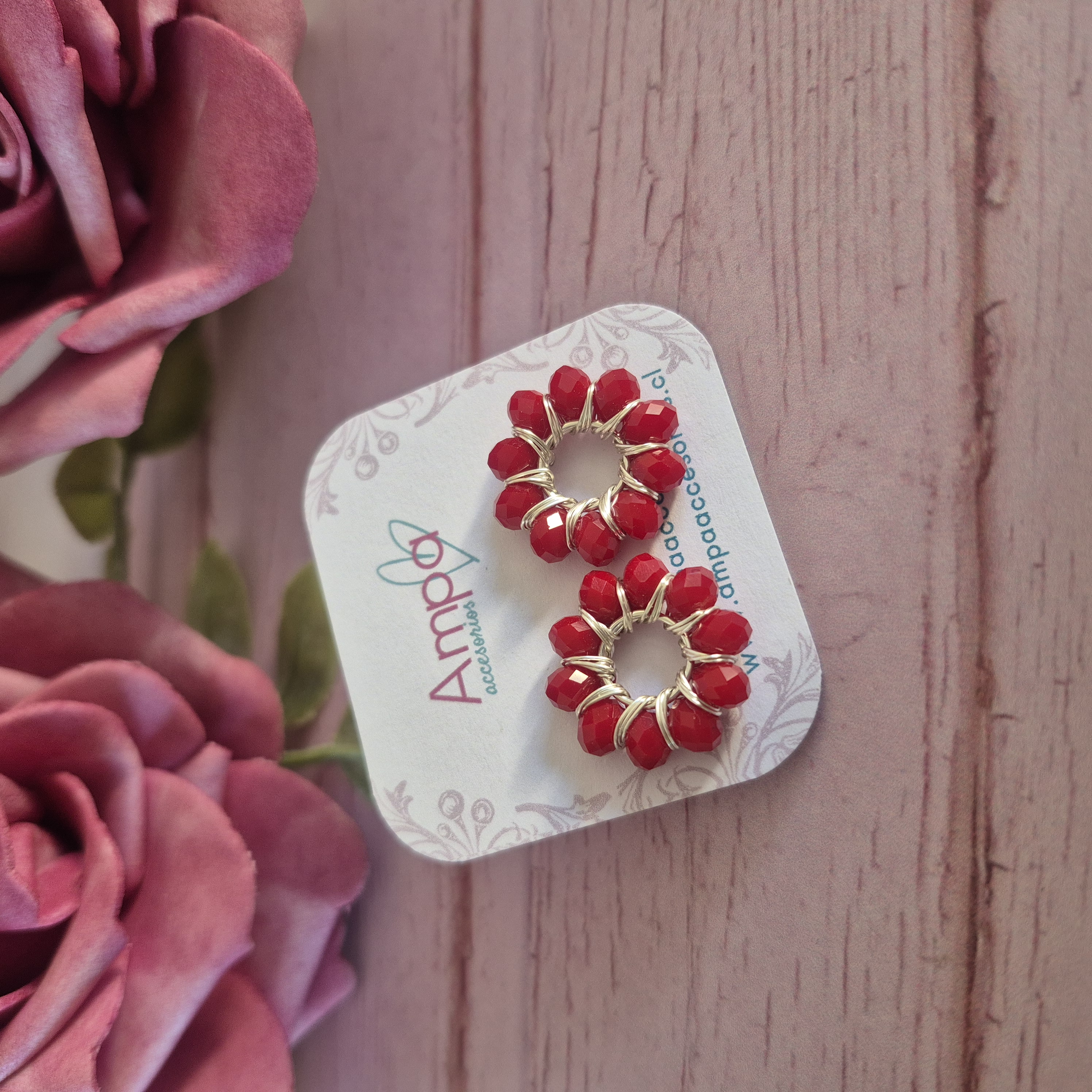 Pin Dona Rojo Plateado