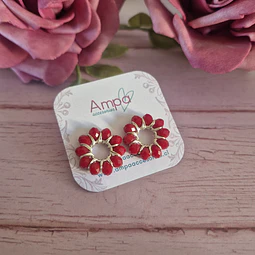 Pin Dona Rojo Plateado