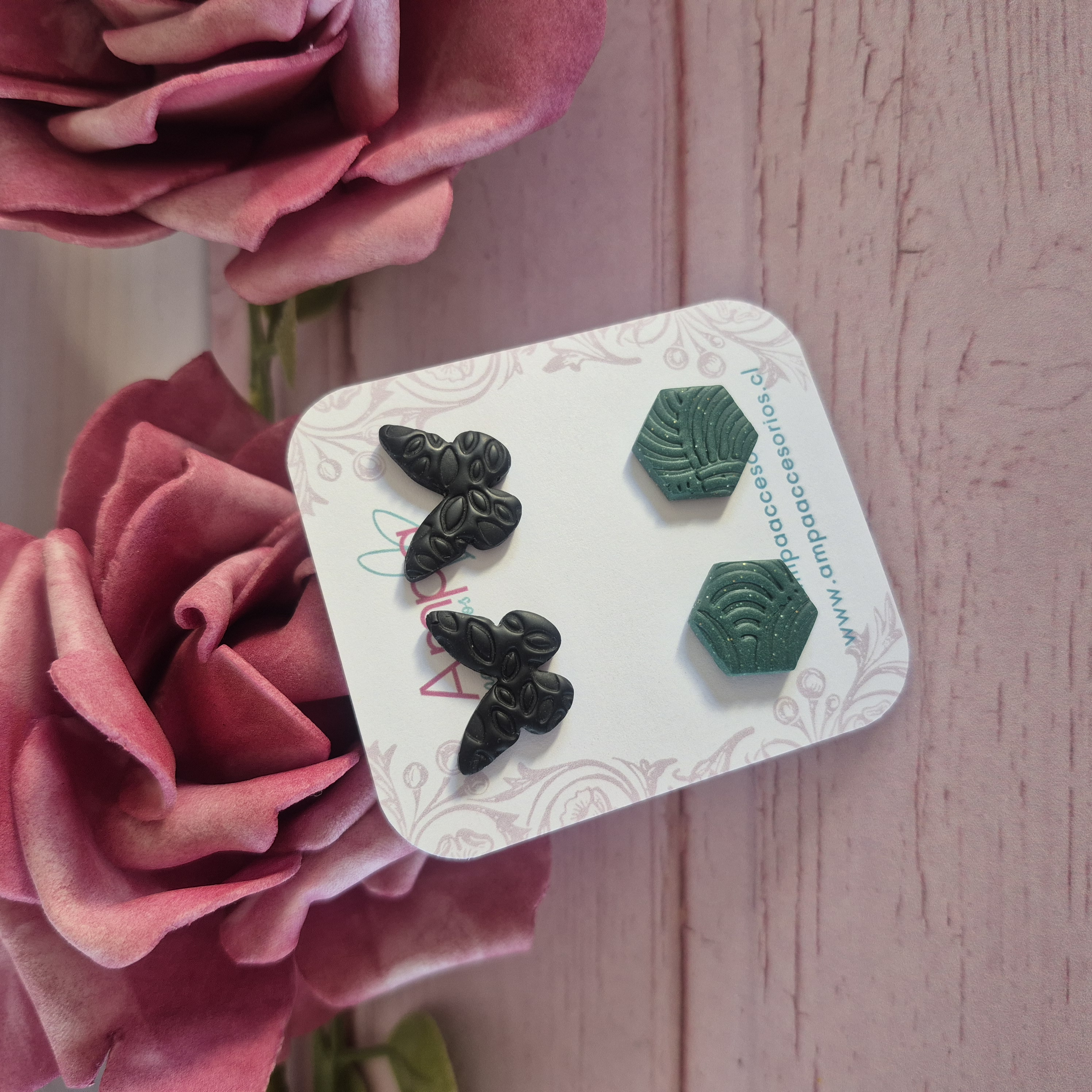 Par Mariposa Hexágono