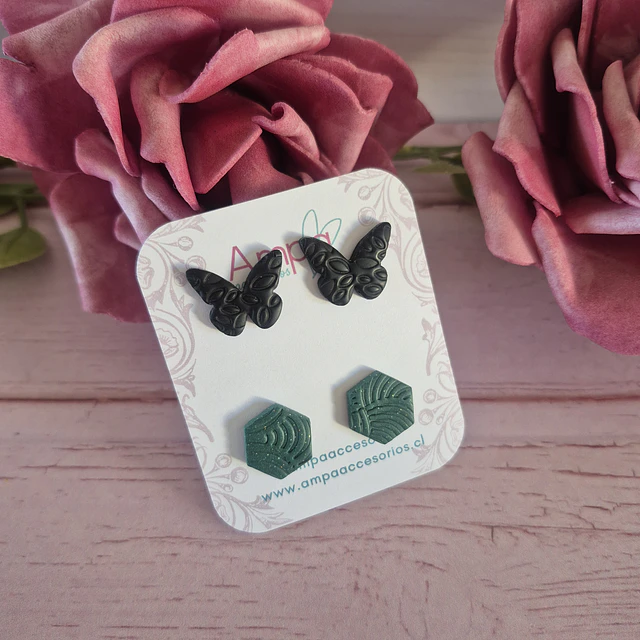 Par Mariposa Hexágono