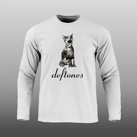 Manga Larga - Deftones - Gatito - DTF