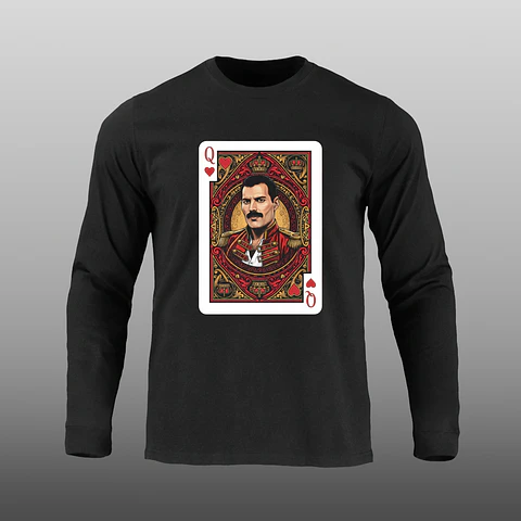 Manga Larga - Queen - Freddie Mercury - DTF