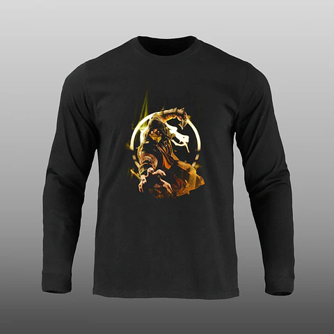 Manga Larga - Mortal Kombat - Scorpion 2 - DTF
