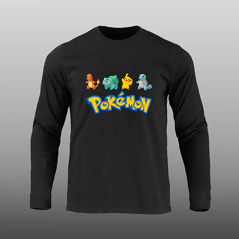 Manga Larga - Pokemon - DTF