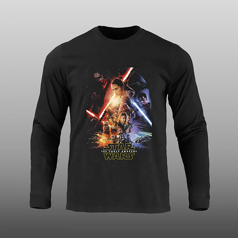 Manga Larga - Star Wars - El despertar de la Fuerza - DTF