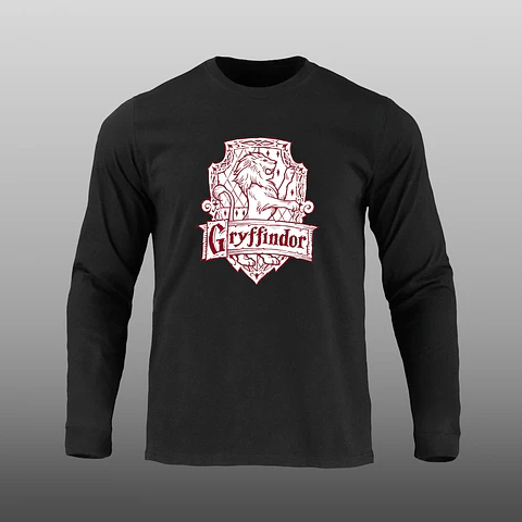 Manga Larga - Harry Potter - Griffindor - DTF