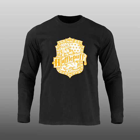Manga Larga - Harry Potter - Hufflepuff - DTF