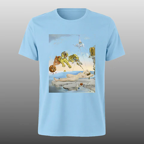 Polera Dali sueño causado por el vuelo de una abeja alrededor de una granada un segundo antes de despertar