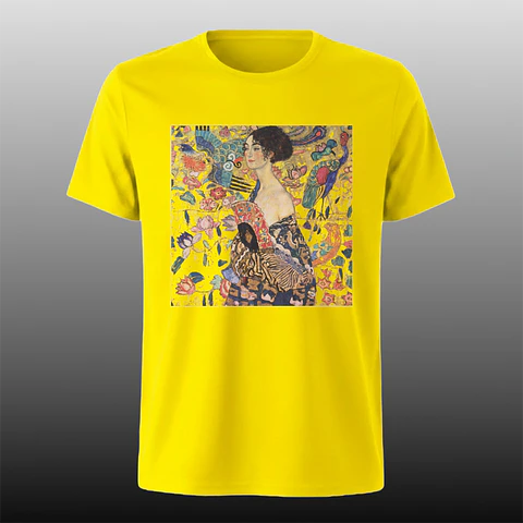 Polera Klimt - Dama con abanico