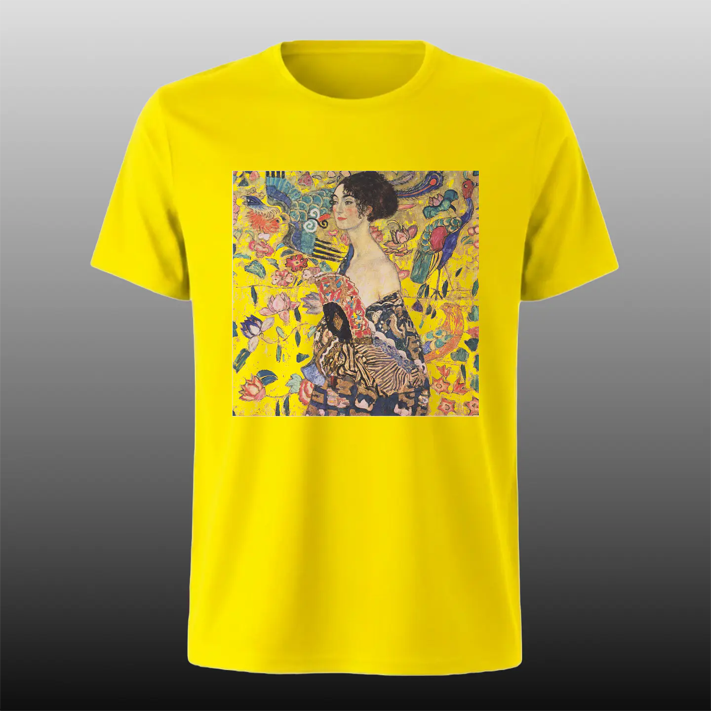 Polera Klimt - Dama con abanico 1