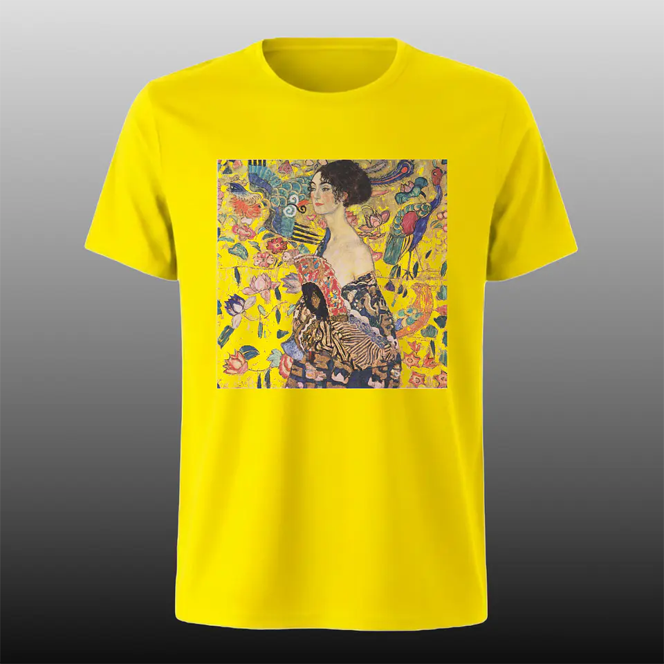 Polera Klimt - Dama con abanico 1