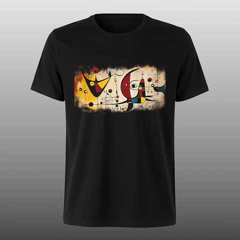 Polera Miró - Mujeres, Luna, Estrellas