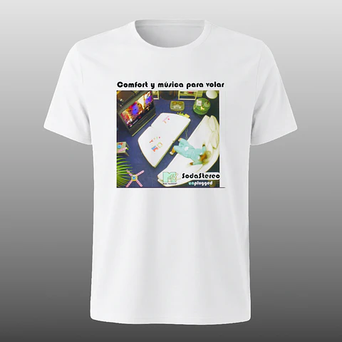 Polera Soda Stereo - Comfort y musica para volar