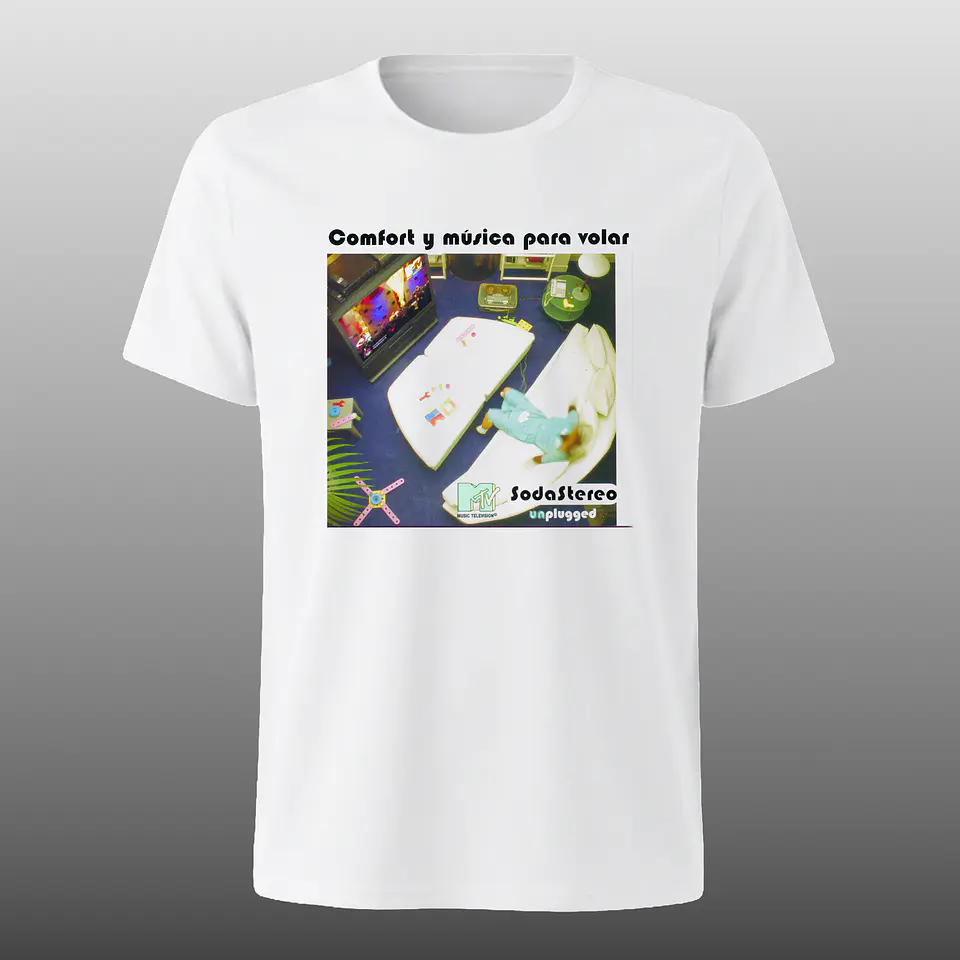 Polera Soda Stereo - Comfort y musica para volar 1