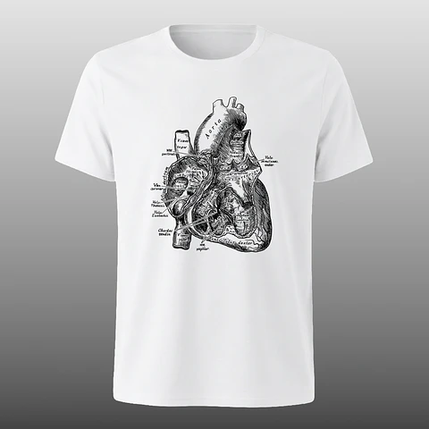 Polera anatomía del corazón