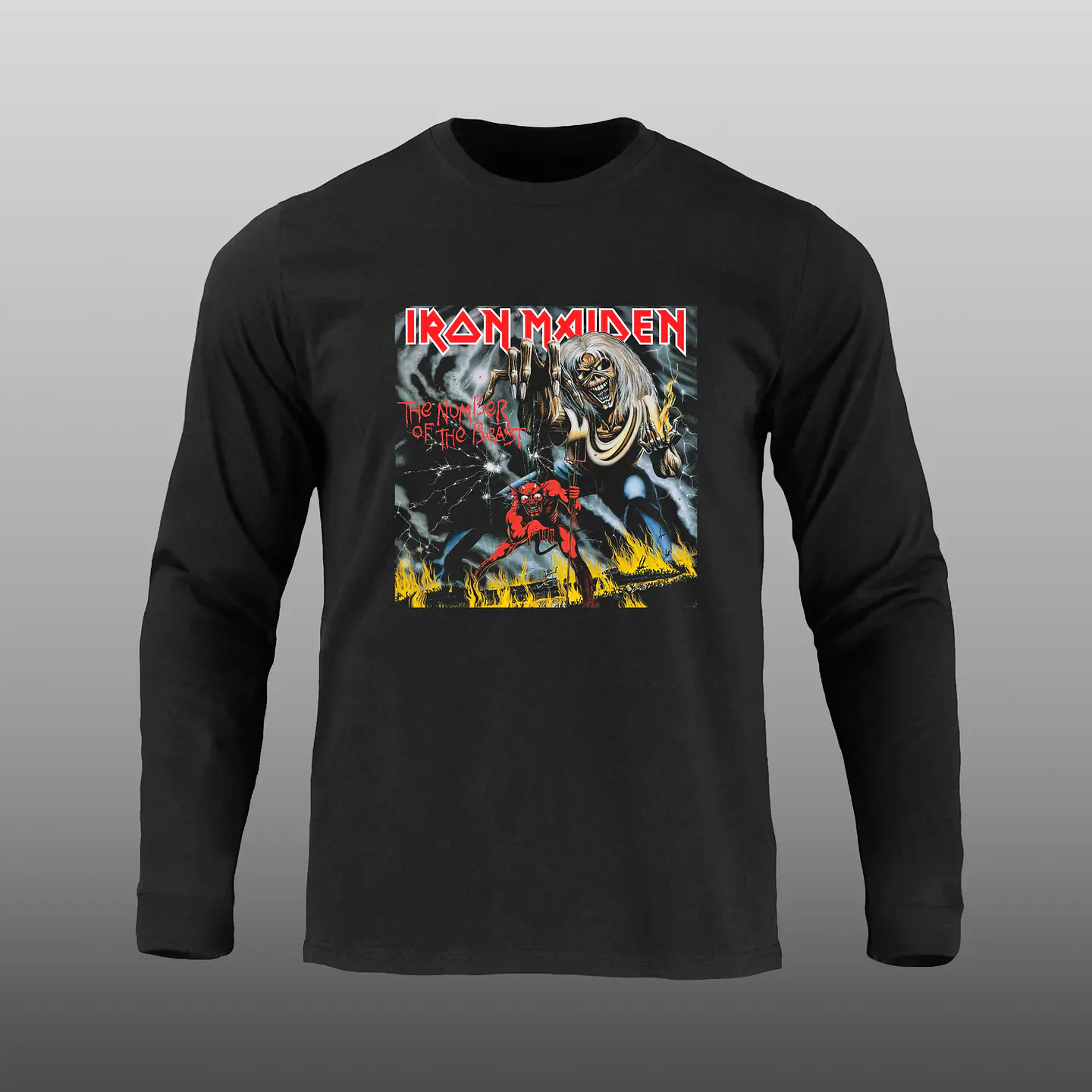 Manga Larga - Iron Maiden - The number of the Beast 1