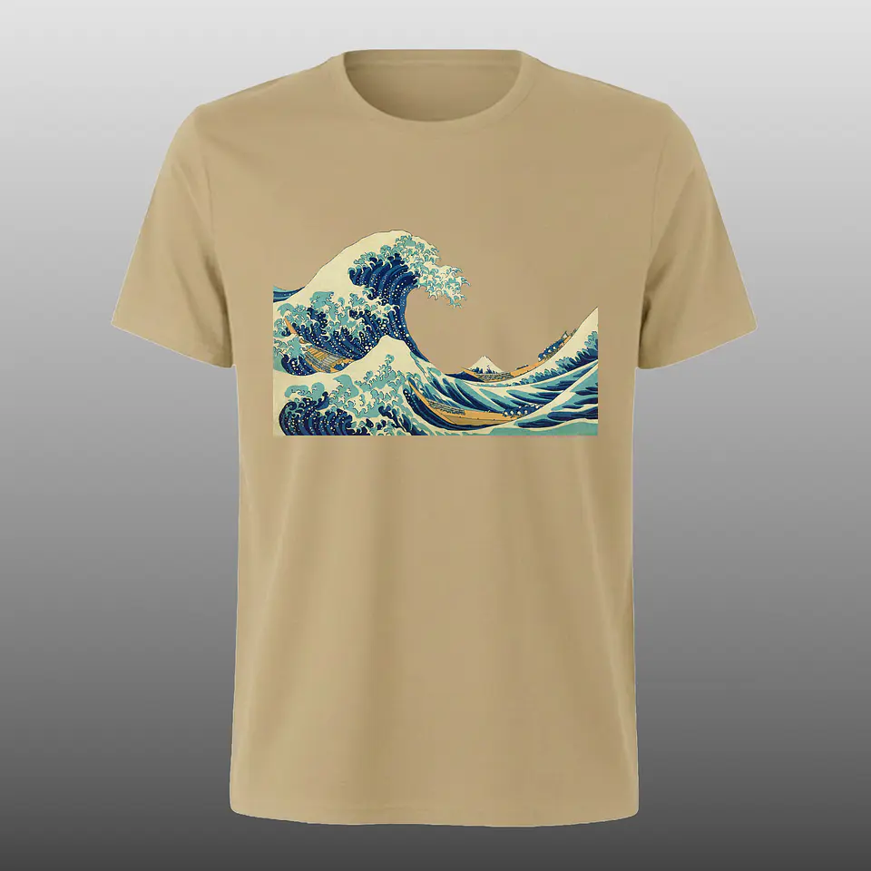 Polera La gran ola de Kanagawa 1