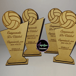 Trofeo voleibol personalizado