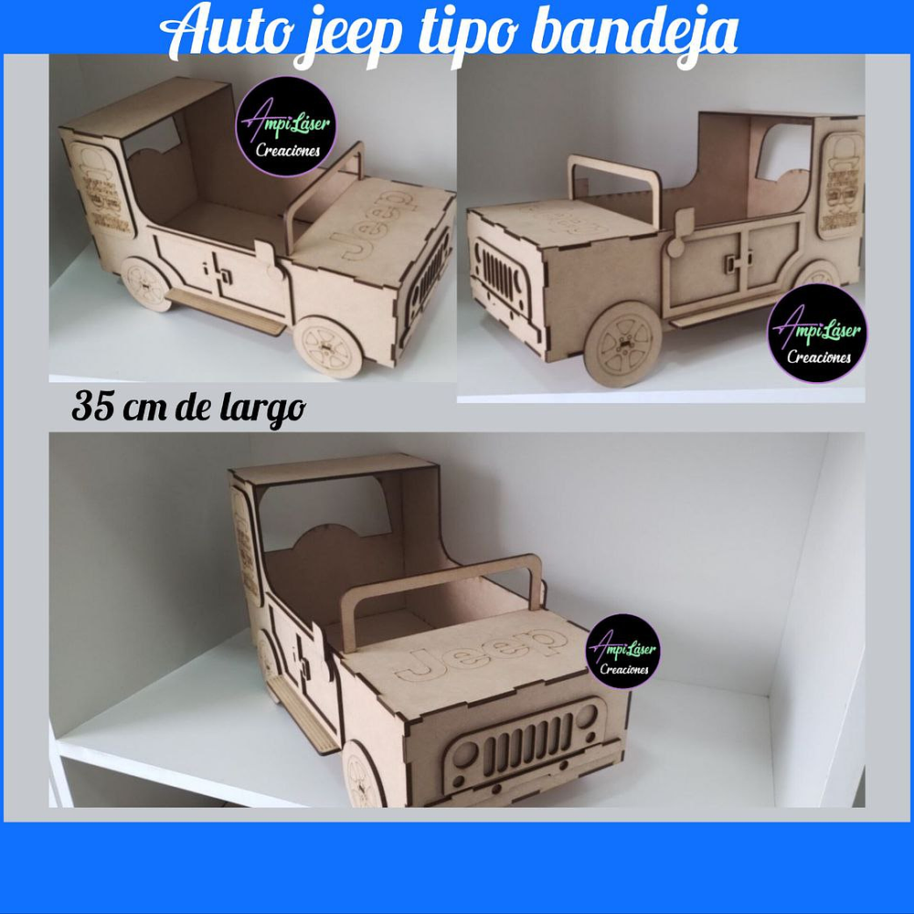 6 Autos jeep tipo bandeja