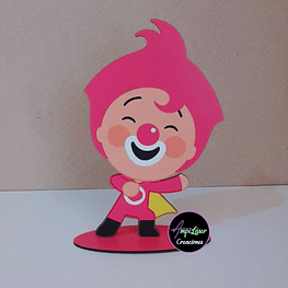 Personajes payaso Plim Plim rosado (desde 2 unidades)