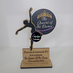 Trofeo bailarina personalizado