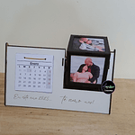 Calendario con cubo porta fotos 