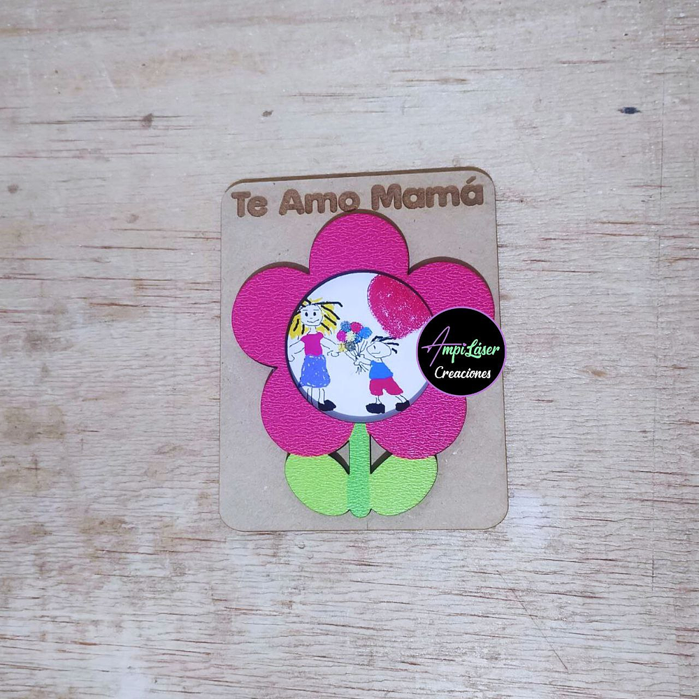 imán te amo mamá 12 unidades