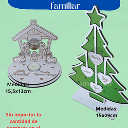Pack navidad familiar personalizado