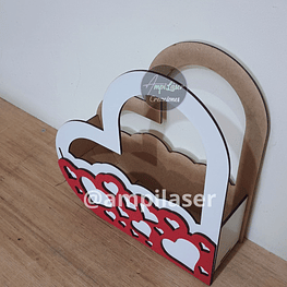 Caja asa corazón desde 6 unidades