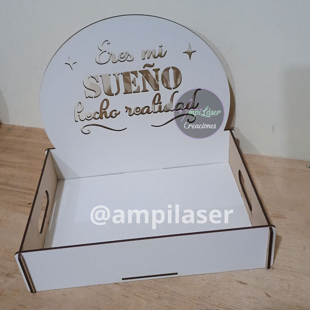 Bandejas espaldar blancas desde 12 unidades 30x20x6Cm