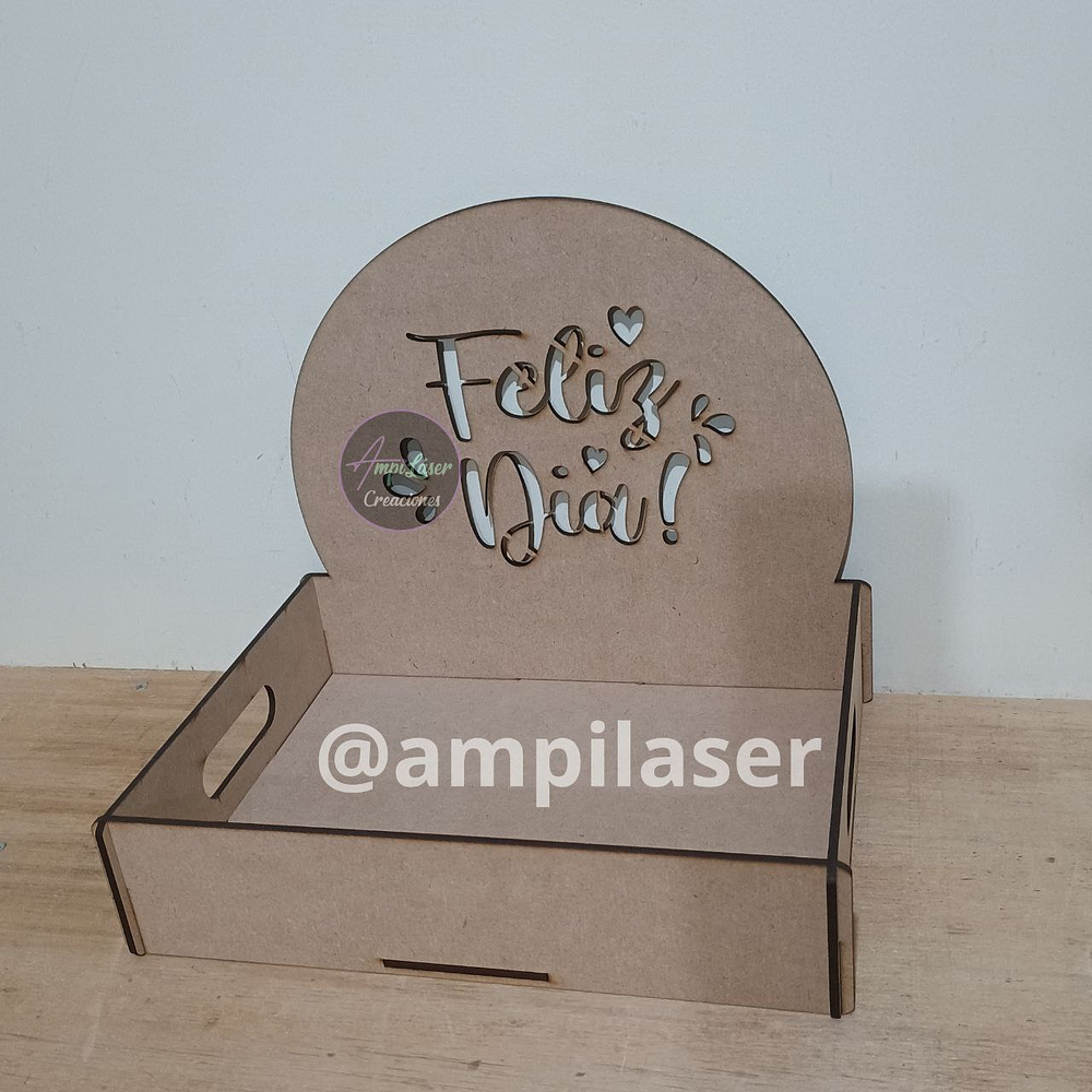 Bandejas espaldar cafes desde 12 unidades 25x20x6Cm