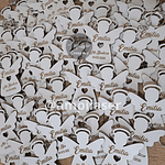 Llavero bautizo grabado 12 unidades ángel