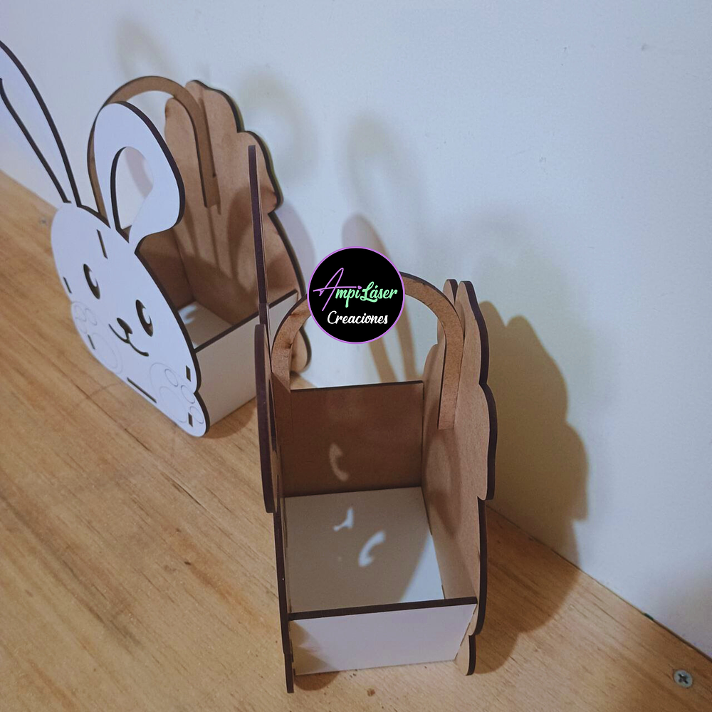 Dulcero canasto conejo desde 6 unidades