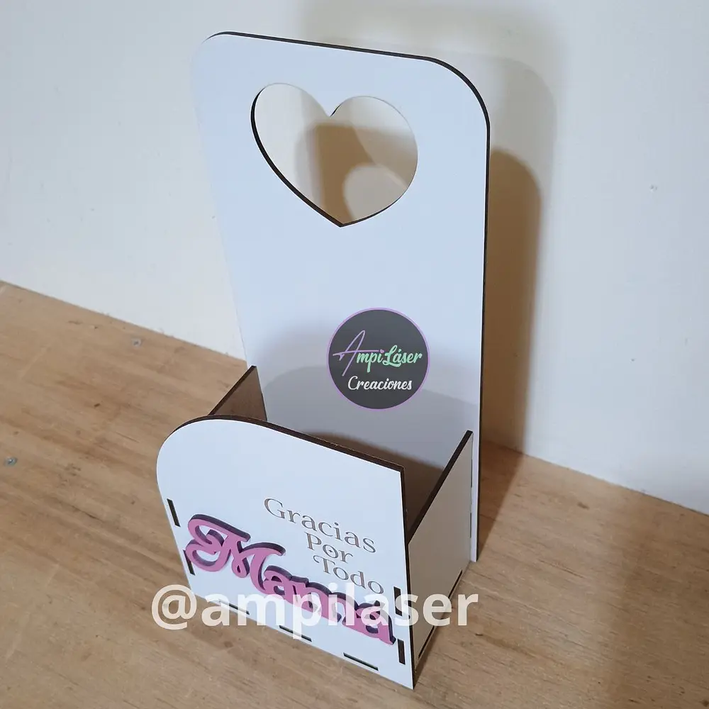 Caja día de la madre asa corazón desde 6 unidades