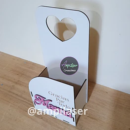 Caja día de la madre asa corazón desde 6 unidades