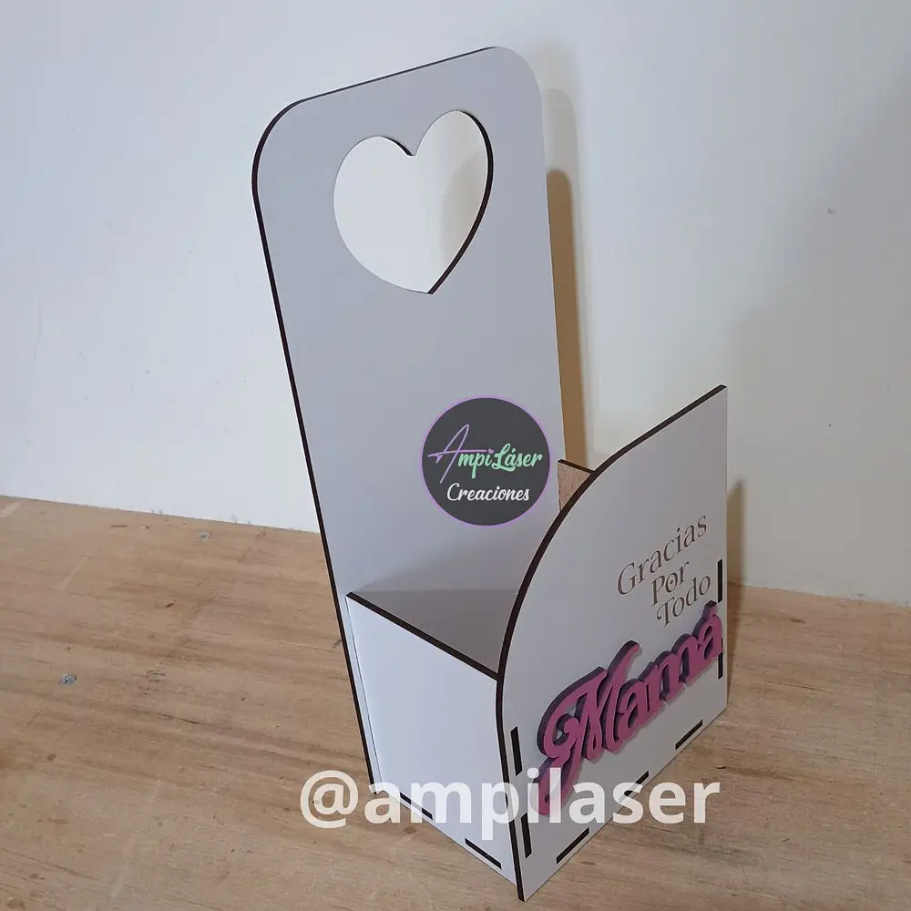 Caja día de la madre asa corazón desde 6 unidades