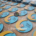 Recuerdo iman baby shower oso fondo a color desde 12 unidades