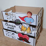 Bandejas dia del padre con relieve desde 6 unidades