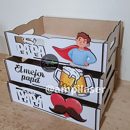 Bandejas dia del padre con relieve desde 6 unidades
