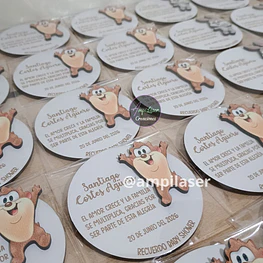 Recuerdo iman baby shower Looney Tunes desde 12 unidades