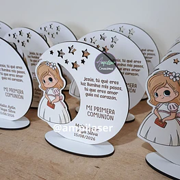 Recuerdo luna mi primera comunion desde 12 unidades