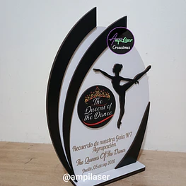 Galvano modelo bailarina personalizado