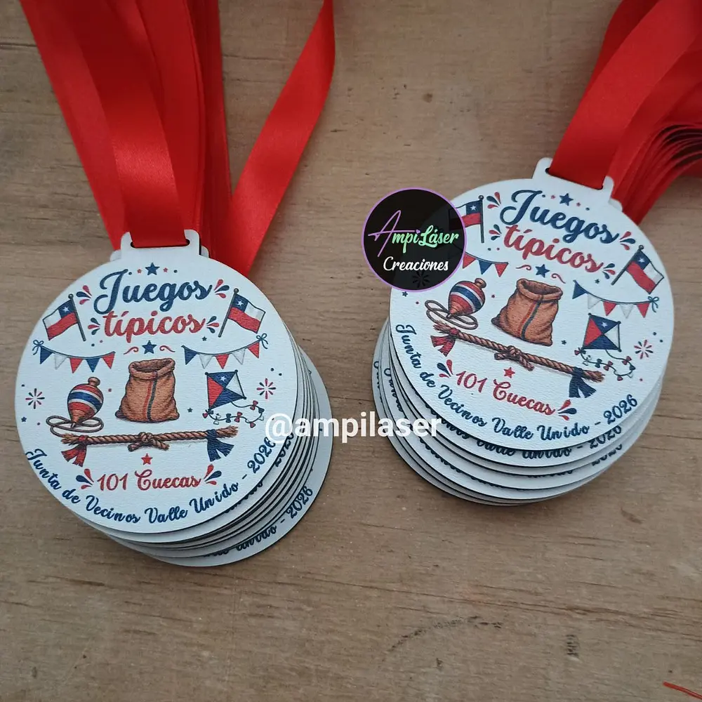 Medallas fiestas patrias
