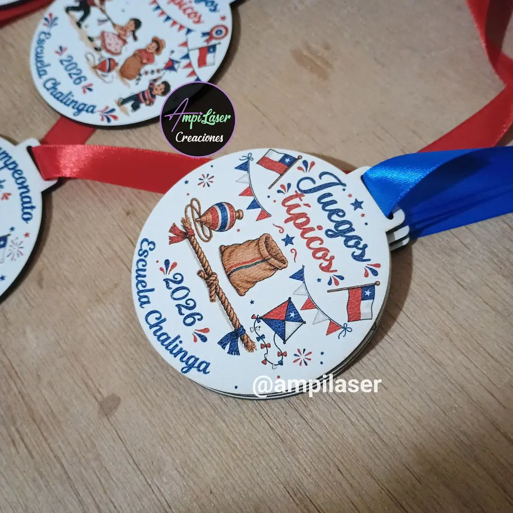 Medallas fiestas patrias