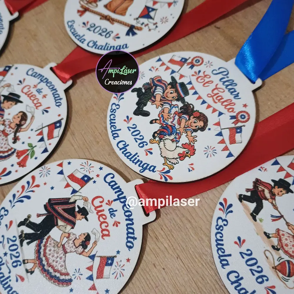 Medallas fiestas patrias