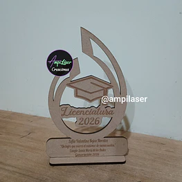 Galvano Licenciatura/Graduación personalizado