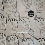 Llavero baby shower grabado 12 unidades modelo 4 (12 Unidades)