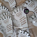 Llavero baby shower grabado 12 unidades modelo 4 (12 Unidades)