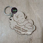 Llavero baby shower grabado 12 unidades modelo 3 (12 Unidades)