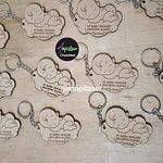 Llavero baby shower grabado 12 unidades modelo 3 (12 Unidades)